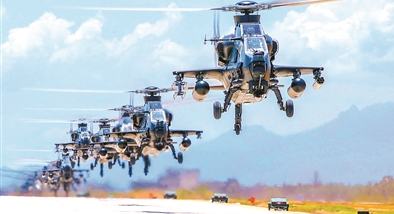 陸軍某旅組織飛行訓練